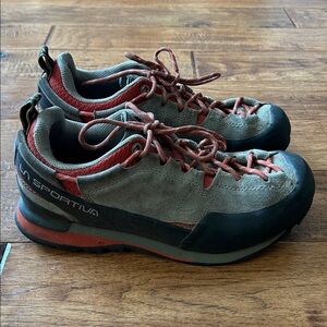La Sportiva Boulder X Approach Shoes Clay Saffron Outdoor Hiking Mens Size 8